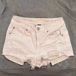 American Eagle White Denim Shorts!